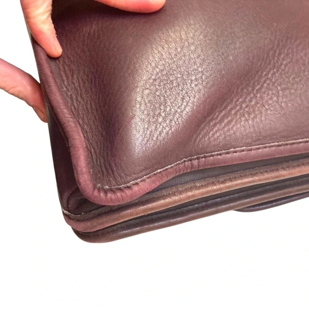 Coach RARE burgandy leather vintage New York City Bonnie cashin era breifcase